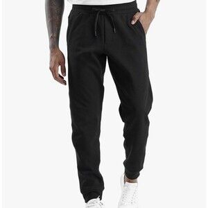 THE GYM PEOPLE Mens' Fleece Joggers Pants Size XL Black New With Tag